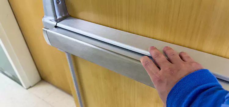 Installing a Push Bar on a Door Cathedral City